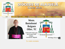 Tablet Screenshot of diocesisdealajuela.org